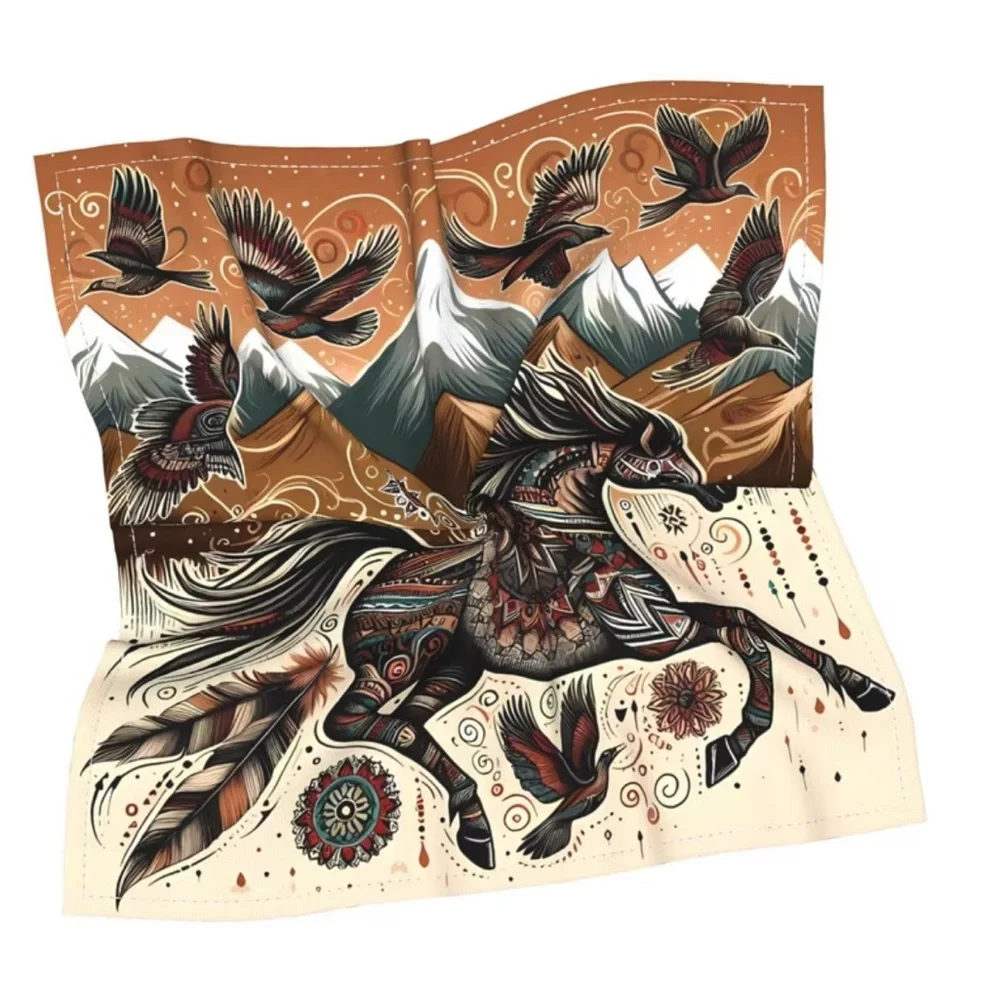 🏜️ Southwest Tribal Style Boho Western Horse Scarf Bandana